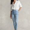 AZURE Women’s Ralph Lauren Callen High-Rise Slim Jeans