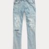 AZURE Women’s Ralph Lauren The Straight Leg Cropped Jeans