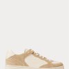 Beige Men’s Ralph Lauren Court Leather-Suede Sneakers Beige Men’s Ralph Lauren Court Leather-Suede Sneakers