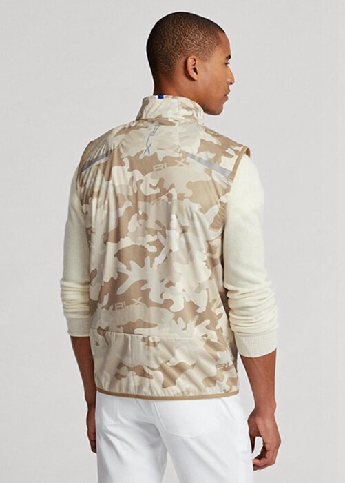 Beige Men’s Ralph Lauren GolfGolf-camo Water-repellent Packable Gilet Jackets Beige Men’s Ralph Lauren GolfGolf-camo Water-repellent Packable Gilet Jackets