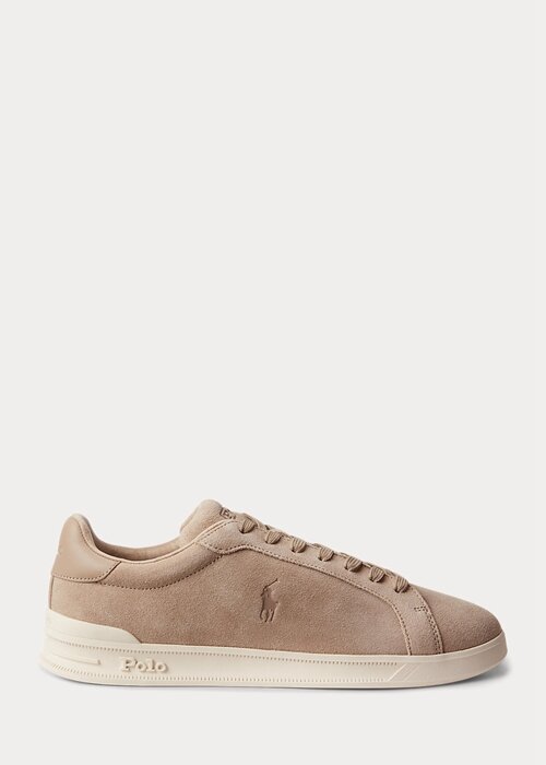 Beige Men’s Ralph Lauren Heritage Court II Suede Sneakers Beige Men’s Ralph Lauren Heritage Court II Suede Sneakers
