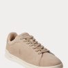 Beige Men’s Ralph Lauren Heritage Court II Suede Sneakers Beige Men’s Ralph Lauren Heritage Court II Suede Sneakers