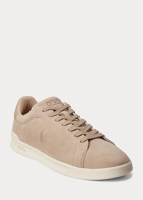 Beige Men’s Ralph Lauren Heritage Court II Suede Sneakers Beige Men’s Ralph Lauren Heritage Court II Suede Sneakers