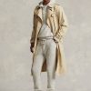 Beige Men’s Ralph Lauren Stretch Cotton Trench Coats Beige Men’s Ralph Lauren Stretch Cotton Trench Coats
