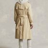 Beige Men’s Ralph Lauren Stretch Cotton Trench Coats Beige Men’s Ralph Lauren Stretch Cotton Trench Coats