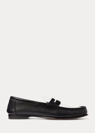 beige white women s ralph lauren chalmers calfskin penny loafers 1 330x462 - Beige / White Women's Ralph Lauren Chalmers Calfskin Penny Loafers