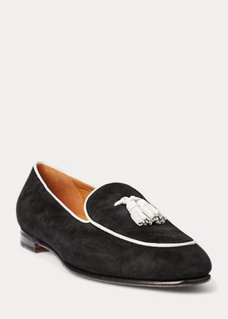 beige white women s ralph lauren laurel tassel goat suede loafers 2 330x461 - Beige / White Women's Ralph Lauren Laurel Tassel Goat-Suede Loafers