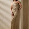 Beige Women’s Ralph Lauren Collingwood Embellished Evening Dress Beige Women’s Ralph Lauren Collingwood Embellished Evening Dress