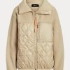 Beige Women’s Ralph Lauren Hybrid High-Pile & Ripstop-Panel Jackets Beige Women’s Ralph Lauren Hybrid High-Pile & Ripstop-Panel Jackets