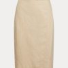 Beige Women’s Ralph Lauren Linen Wrap Skirts Beige Women’s Ralph Lauren Linen Wrap Skirts