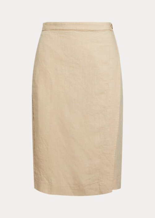 Beige Women’s Ralph Lauren Linen Wrap Skirts Beige Women’s Ralph Lauren Linen Wrap Skirts