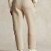 Beige Women’s Ralph Lauren Logo Cable-quilted Jerseys Pants Beige Women’s Ralph Lauren Logo Cable-quilted Jerseys Pants