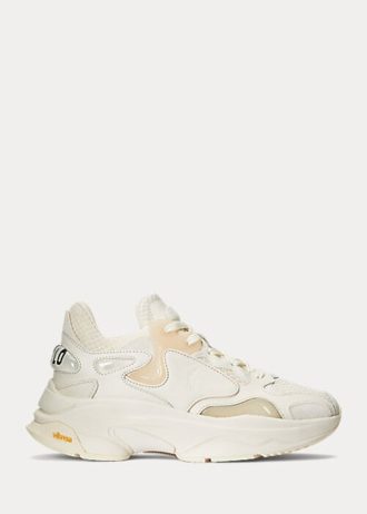 Beige Women’s Ralph Lauren Logo Tech Sneakers Beige Women’s Ralph Lauren Logo Tech Sneakers