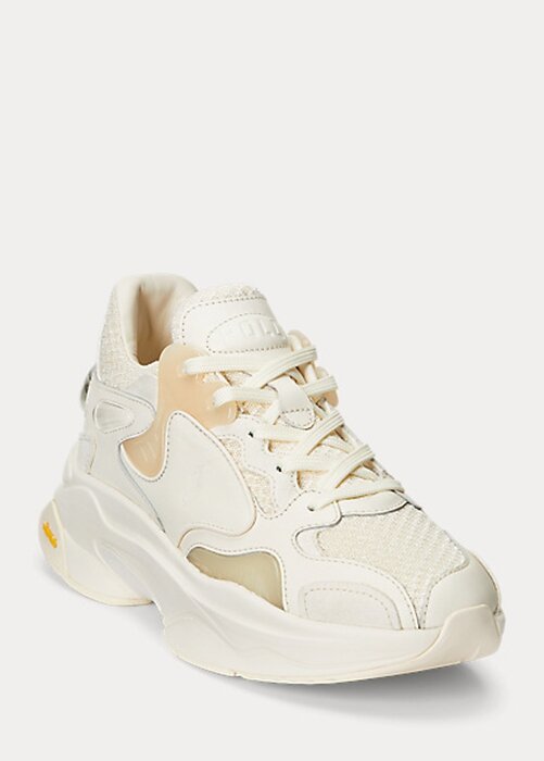 Beige Women’s Ralph Lauren Logo Tech Sneakers Beige Women’s Ralph Lauren Logo Tech Sneakers