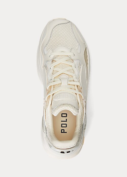 Beige Women’s Ralph Lauren Logo Tech Sneakers Beige Women’s Ralph Lauren Logo Tech Sneakers