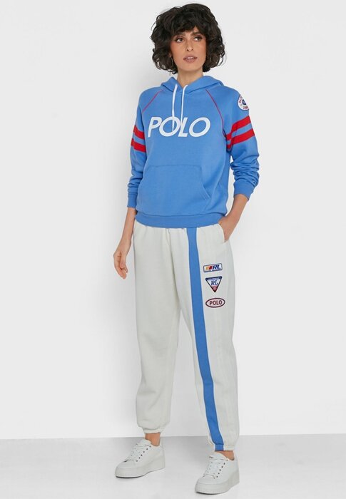 Beige Women’s Ralph Lauren Side Striped Sweatpants Beige Women’s Ralph Lauren Side Striped Sweatpants