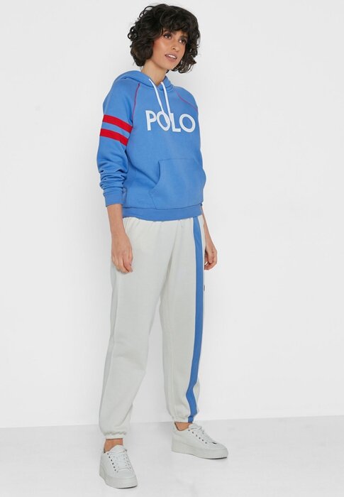 Beige Women’s Ralph Lauren Side Striped Sweatpants Beige Women’s Ralph Lauren Side Striped Sweatpants