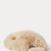 Beige Women’s Ralph Lauren Sydni Faux-Fur Flat Shoes Beige Women’s Ralph Lauren Sydni Faux-Fur Flat Shoes