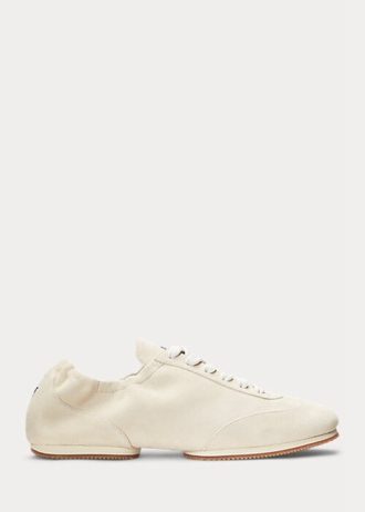 Beige Women’s Ralph Lauren The Suede Pony Ballerina Sneakers Beige Women’s Ralph Lauren The Suede Pony Ballerina Sneakers