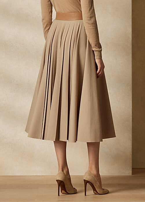 Beige Women’s Ralph Lauren Witley Stretch Flannel Skirts Beige Women’s Ralph Lauren Witley Stretch Flannel Skirts