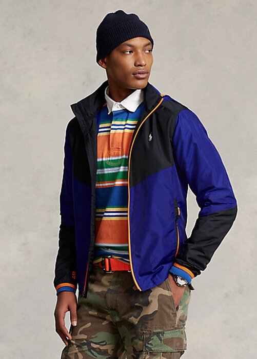 Black / Blue Men’s Ralph Lauren Water-Repellent Ripstop Jackets Black / Blue Men’s Ralph Lauren Water-Repellent Ripstop Jackets