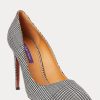 Black / Cream Women’s Ralph Lauren Celia Glen Plaid Wool Heels Black / Cream Women’s Ralph Lauren Celia Glen Plaid Wool Heels
