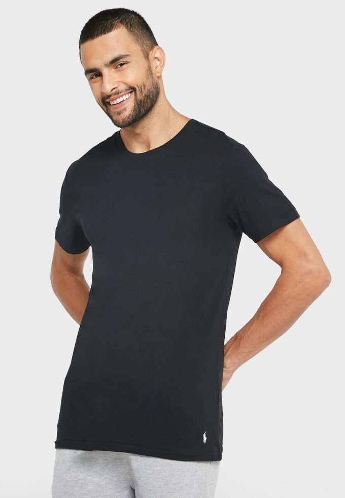 Black Men’s Ralph Lauren 3 Pack Assorted Crew Neck T Shirts Black Men’s Ralph Lauren 3 Pack Assorted Crew Neck T Shirts
