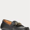Black Men’s Ralph Lauren Anders Leather Driver Casual Shoes Black Men’s Ralph Lauren Anders Leather Driver Casual Shoes
