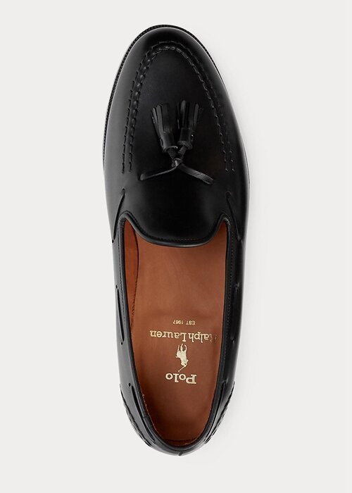 Black Men’s Ralph Lauren Booth Calfskin Loafers Black Men’s Ralph Lauren Booth Calfskin Loafers