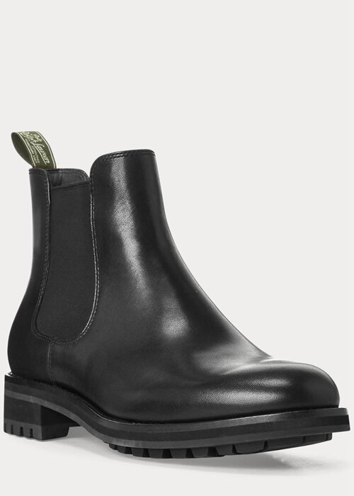 Black Men’s Ralph Lauren Bryson Leather Chelsea Boots Black Men’s Ralph Lauren Bryson Leather Chelsea Boots