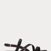 Black Men’s Ralph Lauren Carlion Calfskin Sandals Black Men’s Ralph Lauren Carlion Calfskin Sandals