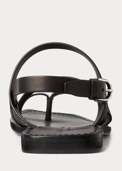 Black Men’s Ralph Lauren Carlion Calfskin Sandals Black Men’s Ralph Lauren Carlion Calfskin Sandals