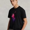 Black Men’s Ralph Lauren Classic Fit Big Pony Jersey T Shirts Black Men’s Ralph Lauren Classic Fit Big Pony Jersey T Shirts