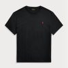 Black Men’s Ralph Lauren Classic Fit Jersey Crewneck T Shirts Black Men’s Ralph Lauren Classic Fit Jersey Crewneck T Shirts