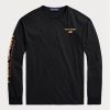 Black Men’s Ralph Lauren Classic Fit Polo Sport Jersey T Shirts Black Men’s Ralph Lauren Classic Fit Polo Sport Jersey T Shirts