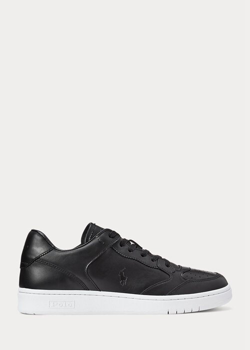 Black Men’s Ralph Lauren Court Sneakers Black Men’s Ralph Lauren Court Sneakers