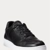 Black Men’s Ralph Lauren Court Sneakers Black Men’s Ralph Lauren Court Sneakers