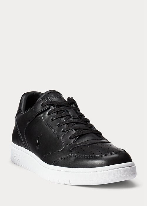 Black Men’s Ralph Lauren Court Sneakers Black Men’s Ralph Lauren Court Sneakers