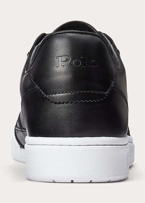 Black Men’s Ralph Lauren Court Sneakers Black Men’s Ralph Lauren Court Sneakers