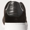 Black Men’s Ralph Lauren Court Velvet Low-Top Sneakers Black Men’s Ralph Lauren Court Velvet Low-Top Sneakers