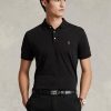 Black Men’s Ralph Lauren Custom Slim Fit Soft Cotton Polo Shirts Black Men’s Ralph Lauren Custom Slim Fit Soft Cotton Polo Shirts
