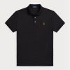 Black Men’s Ralph Lauren Custom Slim Fit Soft Cotton Polo Shirts Black Men’s Ralph Lauren Custom Slim Fit Soft Cotton Polo Shirts