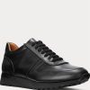 Black Men’s Ralph Lauren Ethan Calfskin Sneakers Black Men’s Ralph Lauren Ethan Calfskin Sneakers