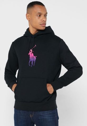Black Men’s Ralph Lauren Graphic Hoodie