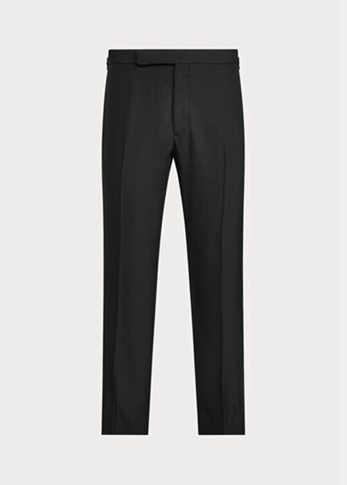 Black Men’s Ralph Lauren Gregory Wool Barathea Tuxedo Pants Black Men’s Ralph Lauren Gregory Wool Barathea Tuxedo Pants
