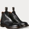 Black Men’s Ralph Lauren Hand-Burnished Leather Chelsea Boots Black Men’s Ralph Lauren Hand-Burnished Leather Chelsea Boots