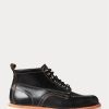 Black Men’s Ralph Lauren Leather Lace-Up Boots Black Men’s Ralph Lauren Leather Lace-Up Boots
