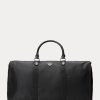Black Men’s Ralph Lauren Leather-Trim Hybrid Garment Duffle Bags Black Men’s Ralph Lauren Leather-Trim Hybrid Garment Duffle Bags