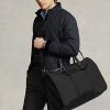 Black Men’s Ralph Lauren Leather-Trim Hybrid Garment Duffle Bags Black Men’s Ralph Lauren Leather-Trim Hybrid Garment Duffle Bags
