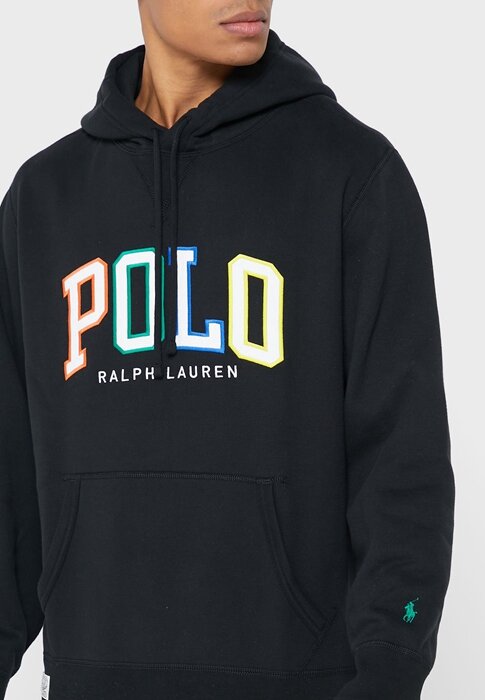 Black Men’s Ralph Lauren Logo Hoodie Black Men’s Ralph Lauren Logo Hoodie